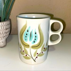 Vintage L&M Japan Hand-painted Tulip Floral Coffee Mug
